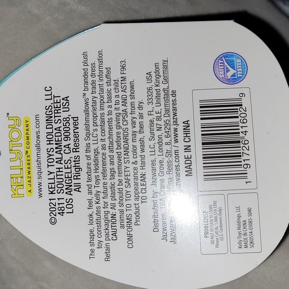 Squishmallow Raccoon Max 16 inches - Picture 5 of 6
